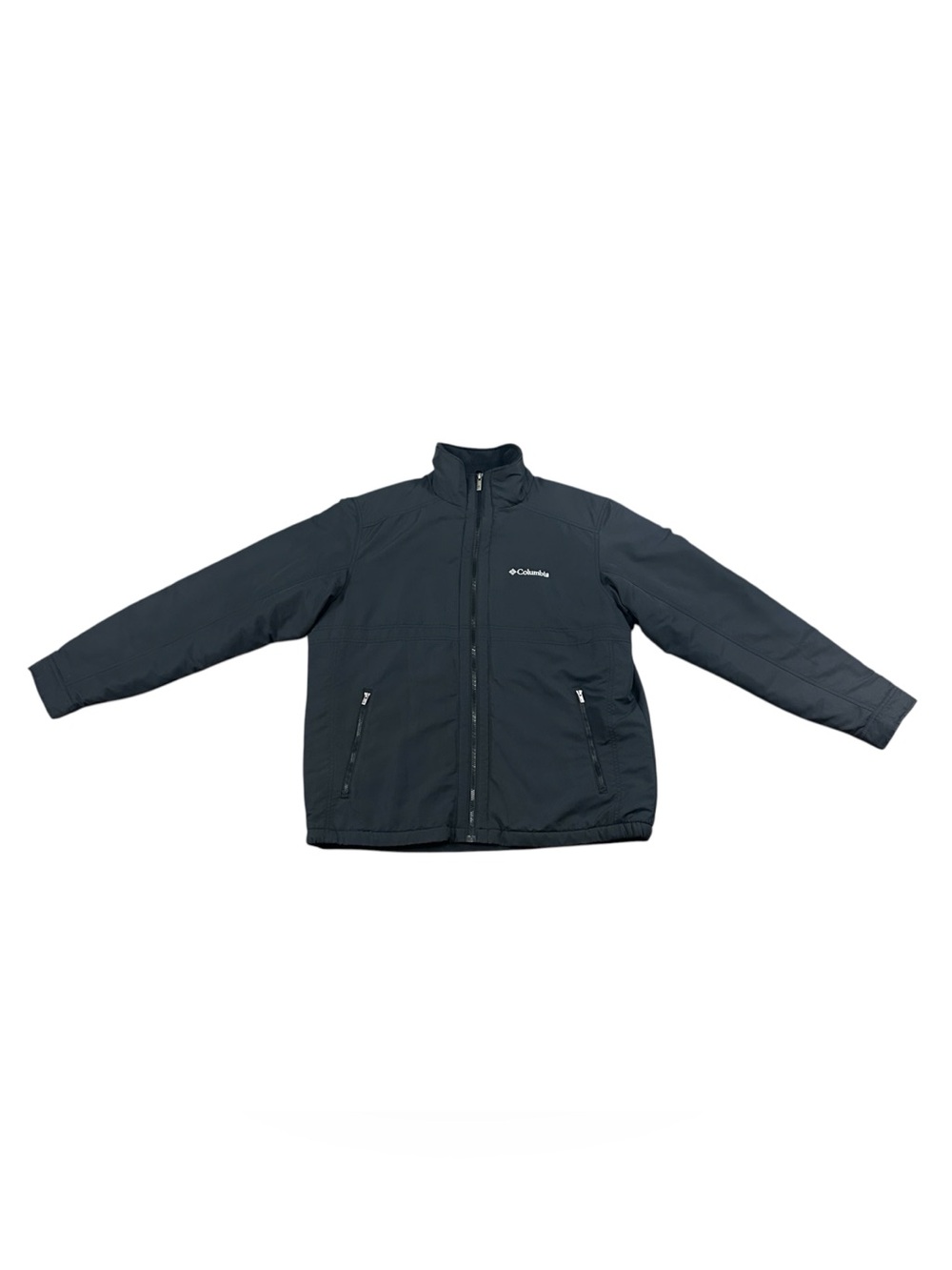 Columbia Men’s Large Black Fleece Lined Insulated Full Zip Jacket Outdoor